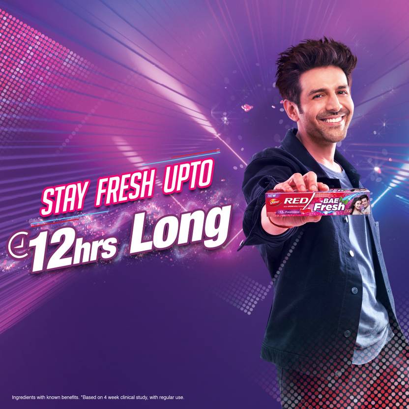 Dabur Red Bae Fresh Gel Fights Bad Breath, Cavity Germs & Plaque 12hr Freshness Toothpaste (600 g)