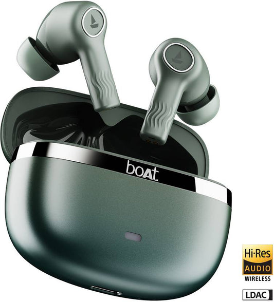 boAt Nirvana ION ANC Pro w/ Hi-Res Audio with LDAC, ANC, 120 HRS Playback, MultiPoint Bluetooth (Northern Lights, True Wireless)