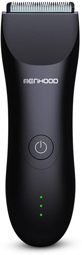 MENHOOD Grooming 1.0 Fully Waterproof Trimmer 150 min Runtime 4 Length Settings (Black)