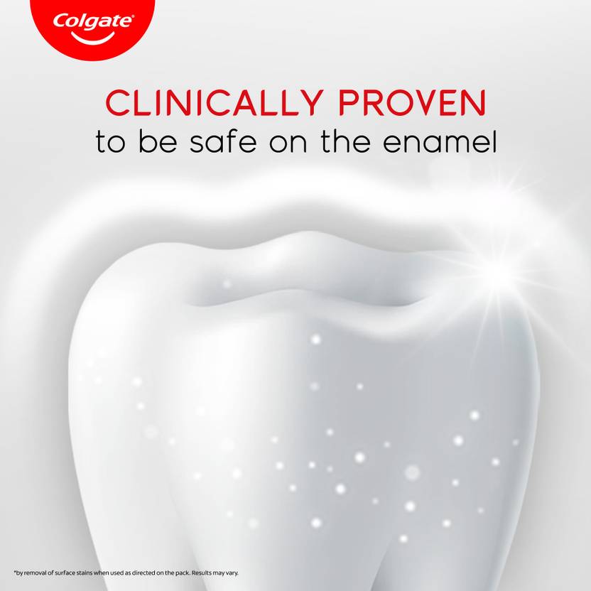 Colgate Visible White Tooth paste Teeth Whitening Starts in 1 week, Combo Pack of 4x120g Toothpaste (480 g, Pack of 4)