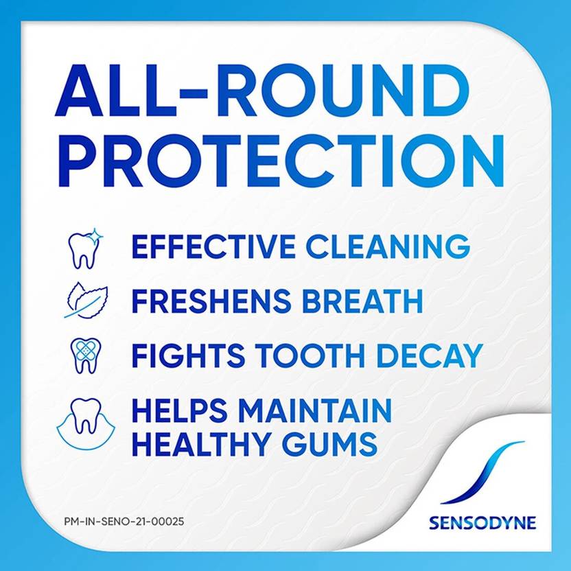 SENSODYNE Fresh Gel Combo for daily sensitive protection Toothpaste (450 g, Pack of 3)