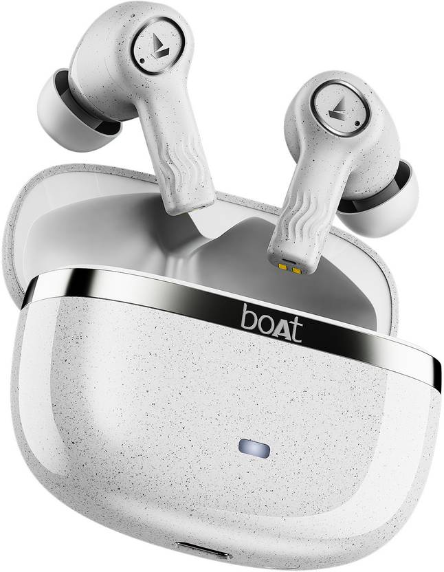 boAt Nirvana Ion ANC Pro w/ Hi-Res Audio with LDAC, ANC, 120H Battery, Multi-Connect Bluetooth (Quartz White, True Wireless)