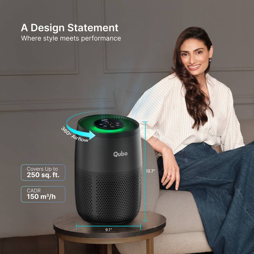 Qubo R250 Room Air Purifier  (Black)