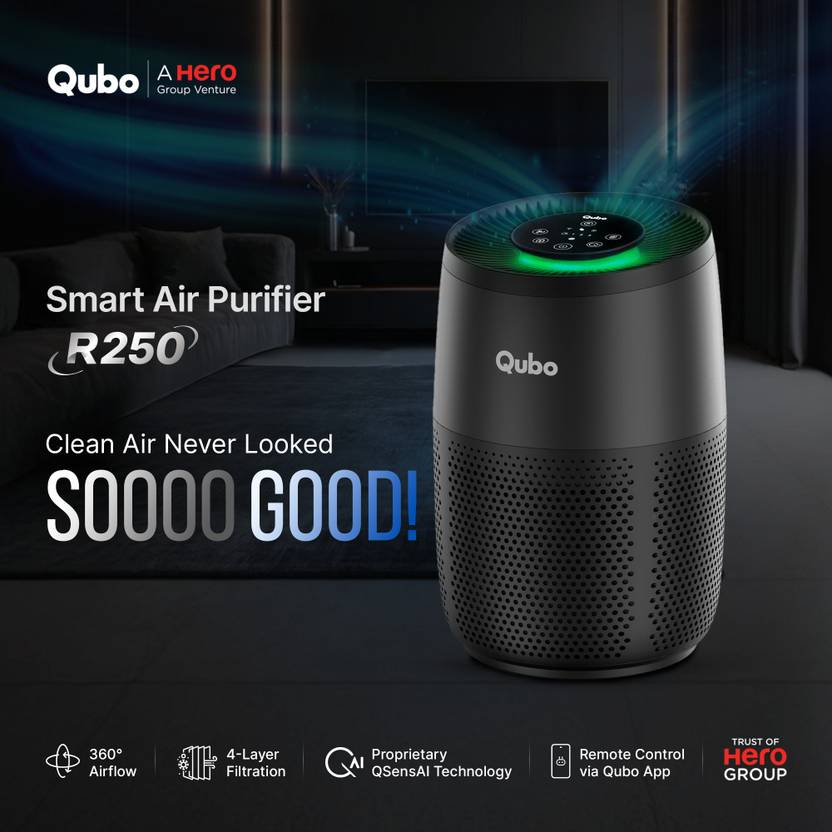 Qubo R250 Room Air Purifier  (Black)