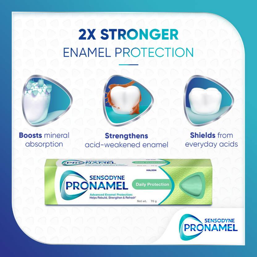Sensodyne Pronamel Enamel Care paste with Cavity Protection & Fresh Breath Daily Protection 4x70g Toothpaste (280 g, Pack of 4)