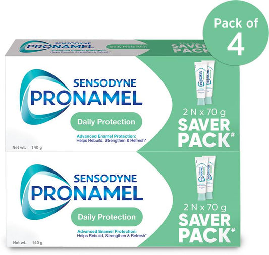 Sensodyne Pronamel Enamel Care paste with Cavity Protection & Fresh Breath Daily Protection 4x70g Toothpaste (280 g, Pack of 4)