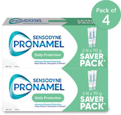 Sensodyne Pronamel Enamel Care paste with Cavity Protection & Fresh Breath Daily Protection 4x70g Toothpaste (280 g, Pack of 4)
