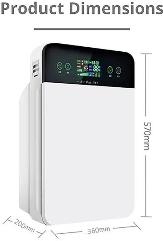 BePURE B1 4 Stage HEPA Filtration 500 sq.ft Coverage Remote control based Room Air Purifier  (Light Grey)