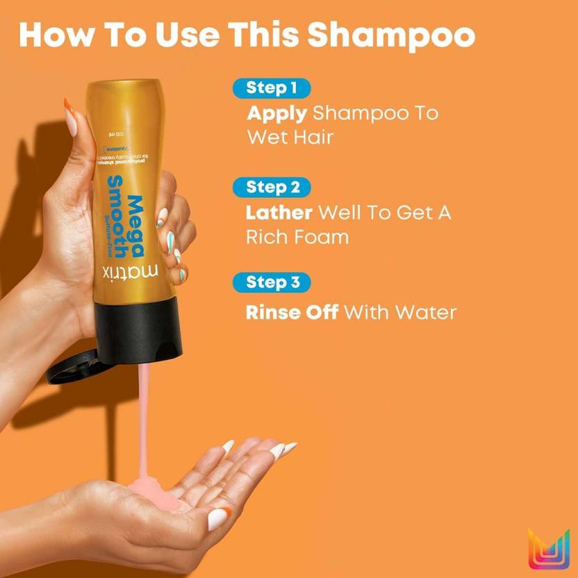 MATRIX Mega Smooth Sulfate-Free combo,Professional shampoo+conditioner+FREE mini Mask (3 Items in the set)