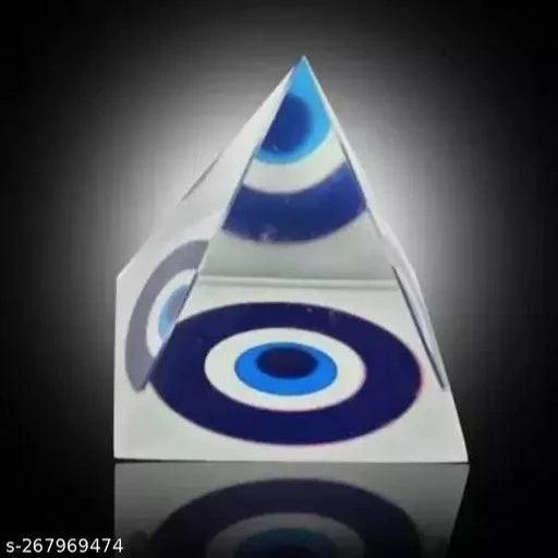 ALLLY Evil Eyes Vastu/Feng Shui Crystal Pyramid for Positive Energy and Vastu Correction.Good Luck & Prosperity - Springkart 