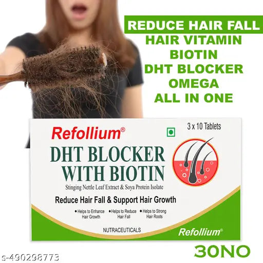Biotin Hair Vitamin | 1 Months Pack | Stronger Hair &Nails (3x10 No) - Springkart 
