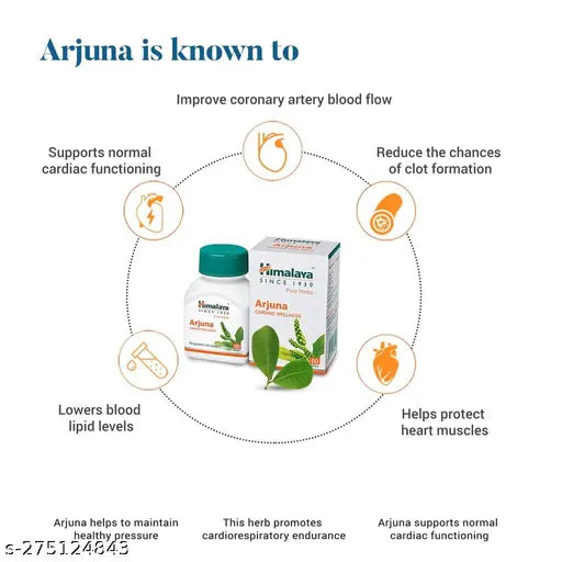 Himalaya Arjuna - 60 Tablets