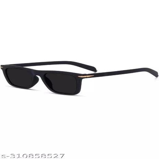 Black Retro Square Latest Stylish UV Protected Sunglasses For Men & Women Black - Springkart 