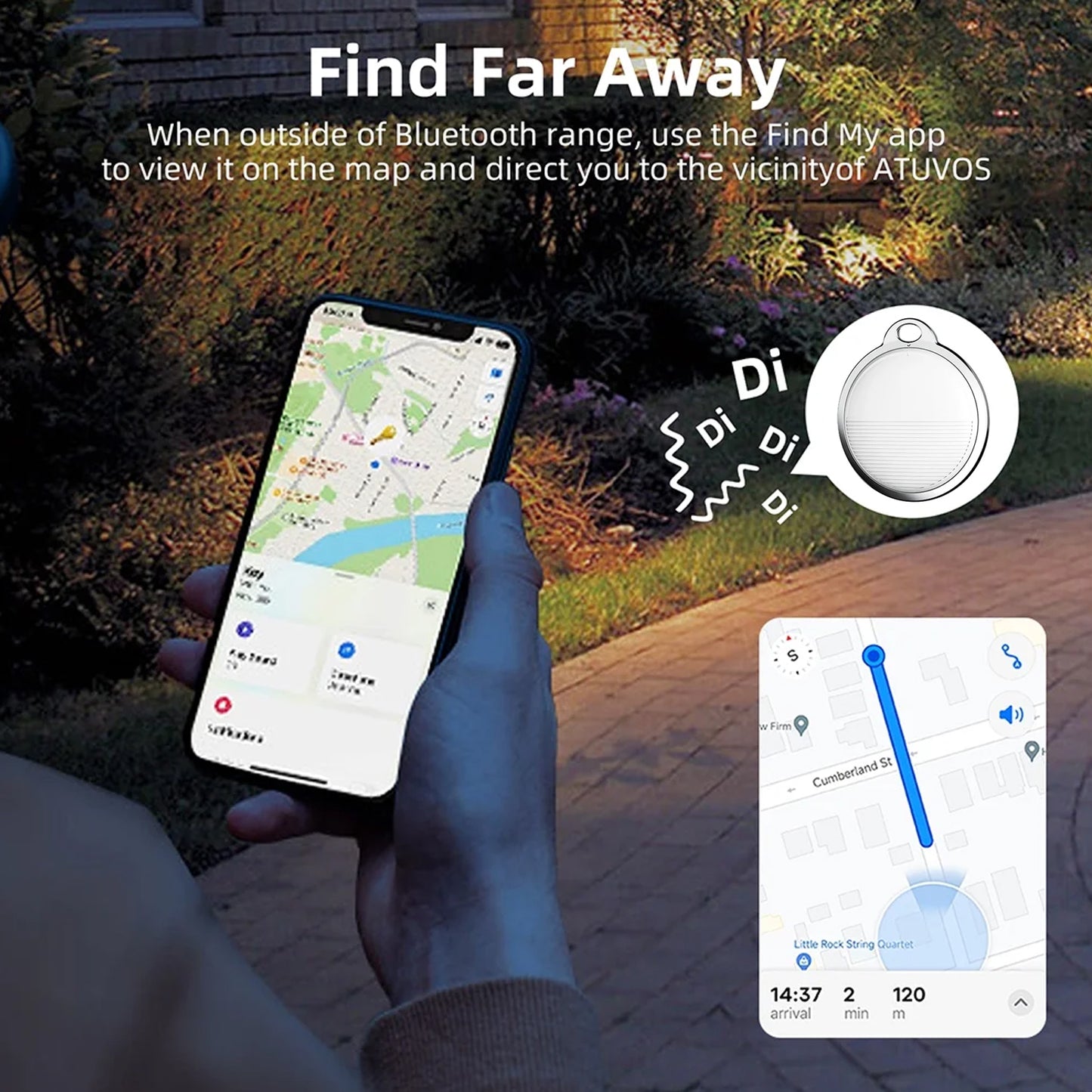 Finder Compatible With Find My App Global Tracking Gps Tracker With Sound Alarm - Springkart 