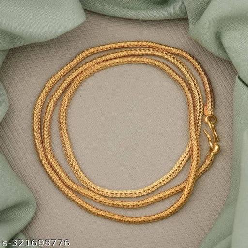 Premium Quality Micro Plated Gold Chain Combo - 24 Inches - Springkart 