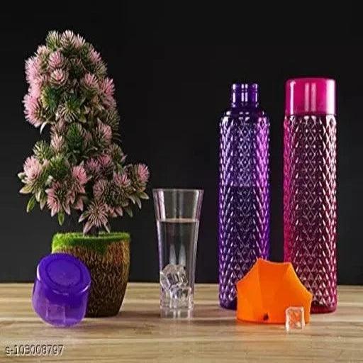 H2O Unbreakable Plastic Water Bottle Set - Springkart 