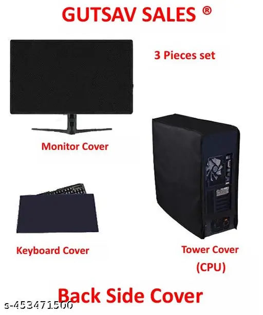 GUTSAV SALES COMPUTER DUST COVER 3 SET COVER 24 INCH