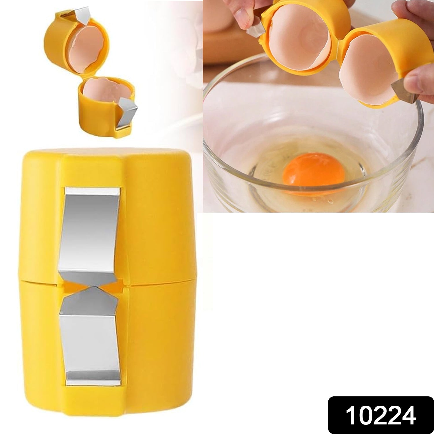 Egg Shell Opener Egg Cracker Tool For Raw Eggs Handheld (1 Pc) - Springkart 