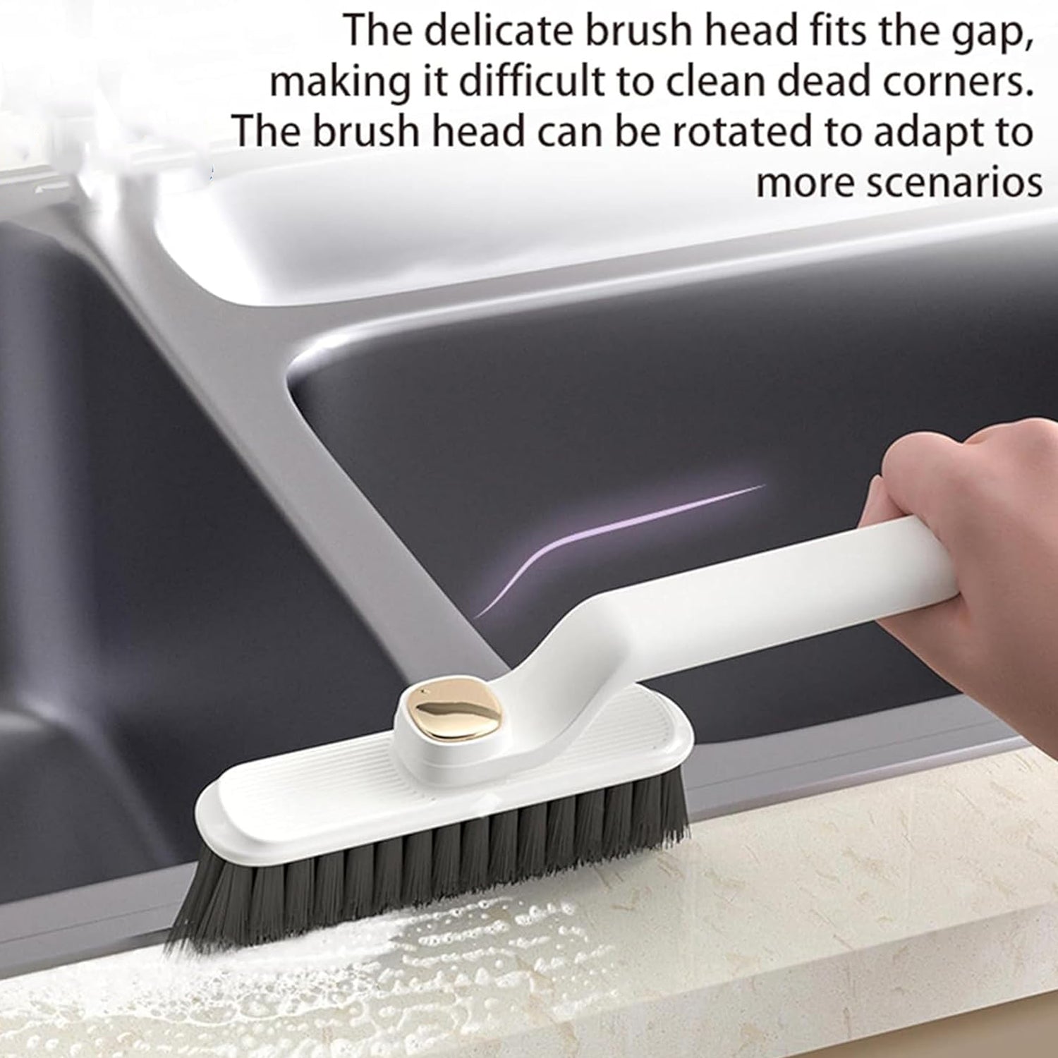 Multi-function 360 Rotating Crevice Floor Cleaning Brush (1 Pc) - Springkart 
