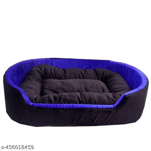 Dog Beds , Sofas & Chair For Dog Blue Black Small Size (WxH - 61x23 Cm) - Springkart 
