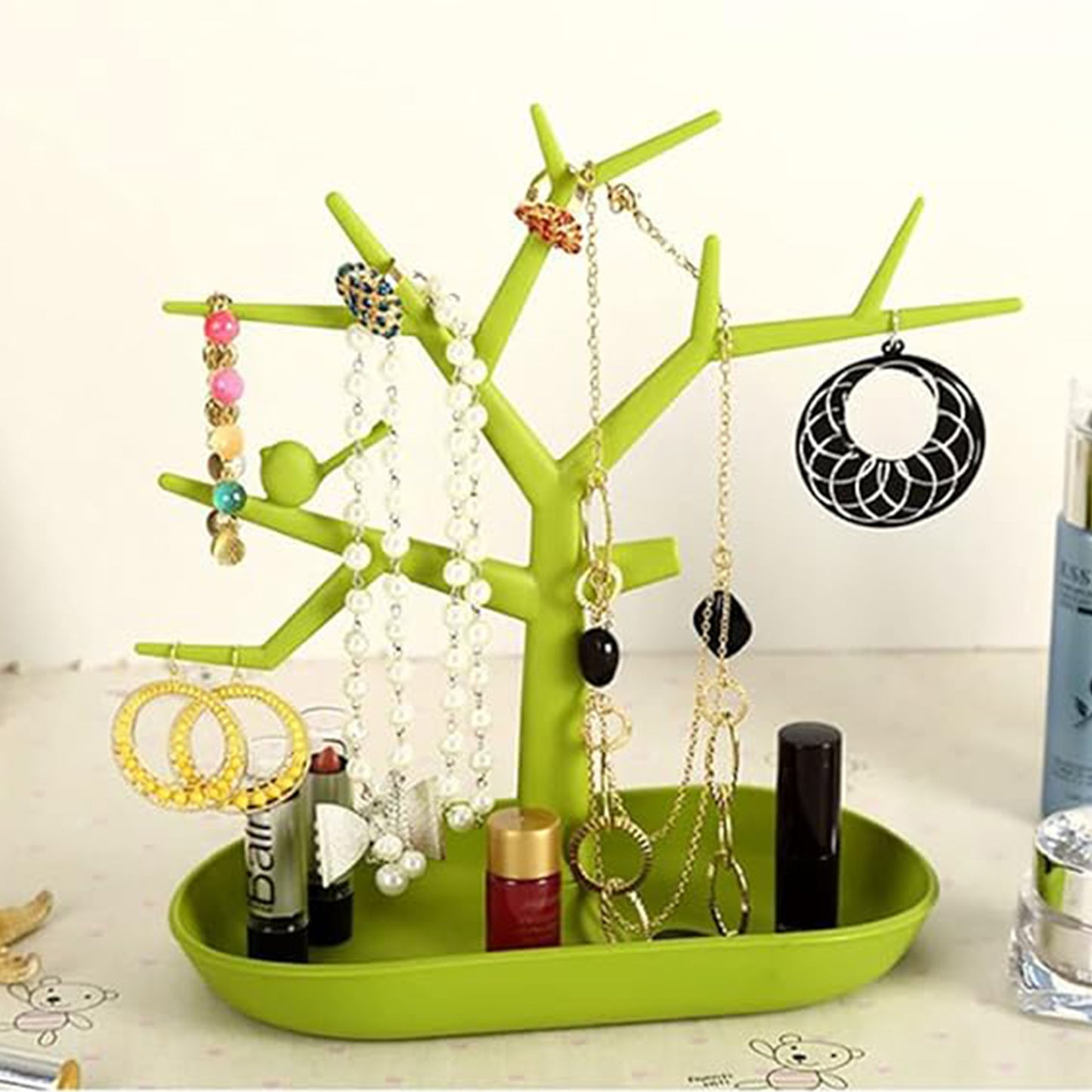 Jewellery Organizer Stand Creative Little Bird Earrings Necklace Ring Pendant - Springkart 