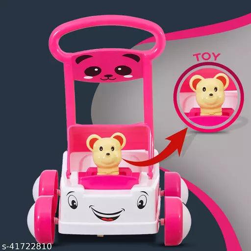 Dash First Step Baby Sit-to-Stand Activity Walker - Baby Push Walker, Baby Walker,9-12 Months Boy, Activity Walker, Baby Walker for 9 to 12 Months, Walker for Kids, Chaal Sahayak, Walker for Baby (Pink) - Springkart 