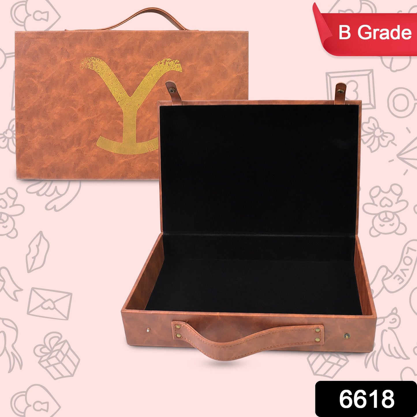 Multi Purpose Use Carrying Leather Case Briefcase (3020 Cm 1 Pc B Grade) - Springkart 