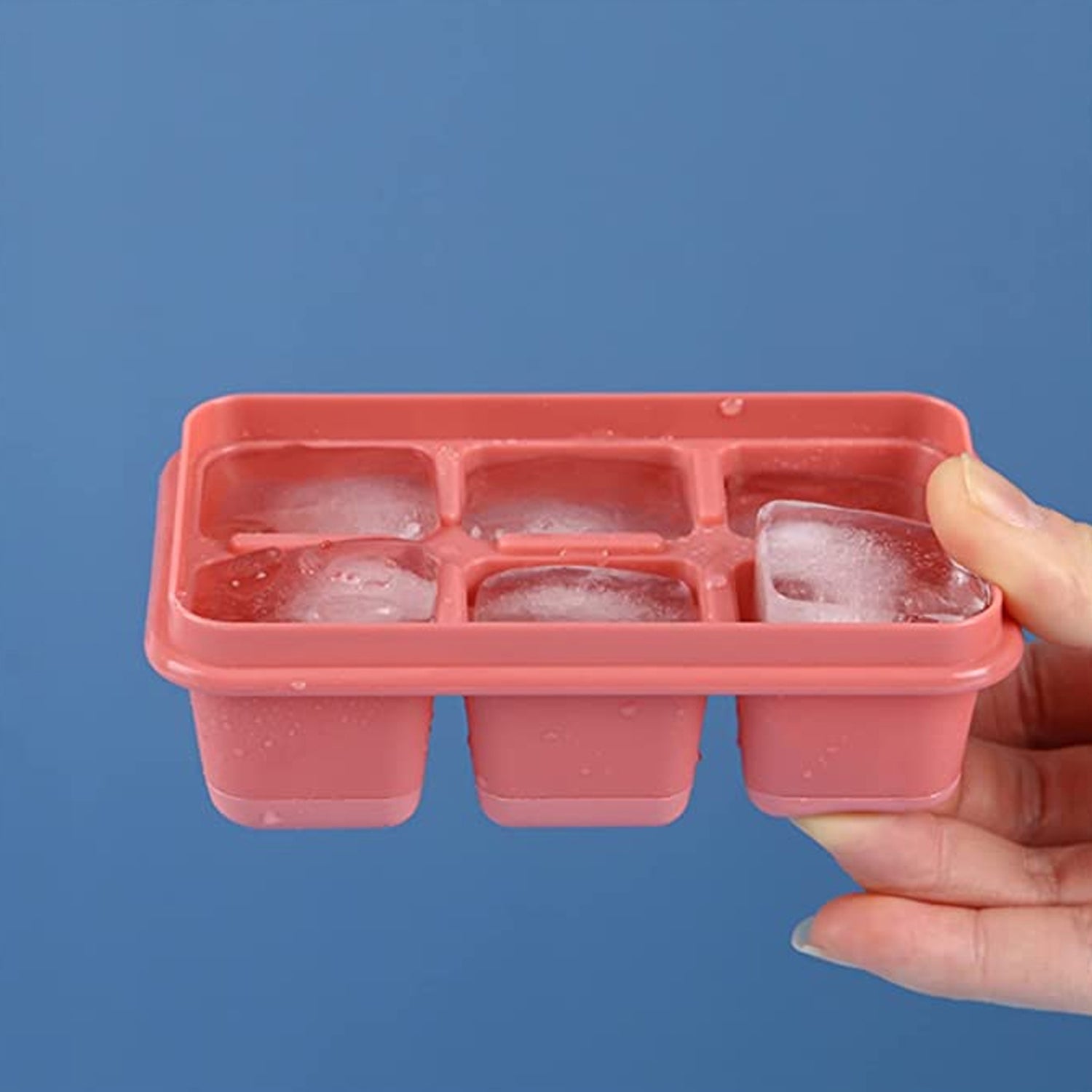 4750 6 Cavity Silicone Ice Tray Used In All Kinds Of Places Like Household Kitchens For Making Ice From Water And Various Things And All. - Springkart 