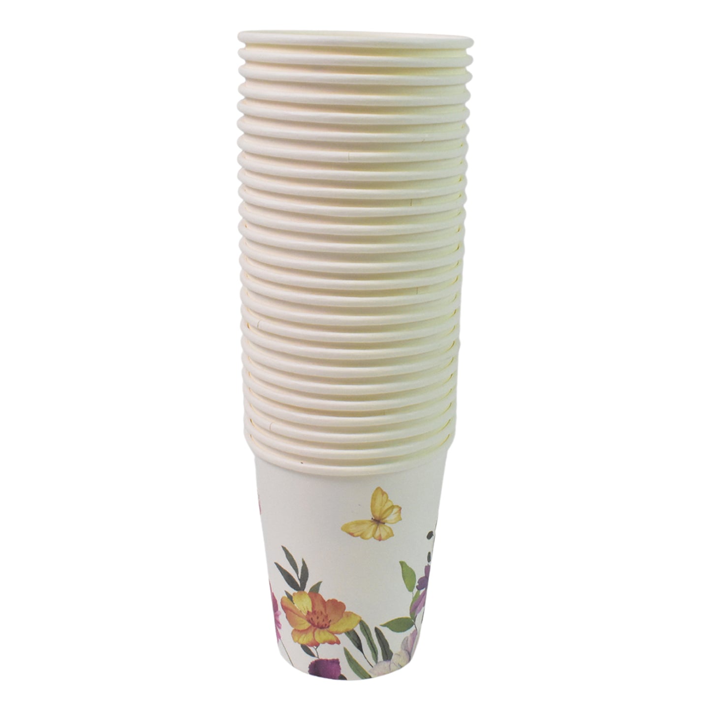 Disposable Paper Cups Disposable Tea Coffee Cups (24 Pcs Set Mix Color Design) - Springkart 