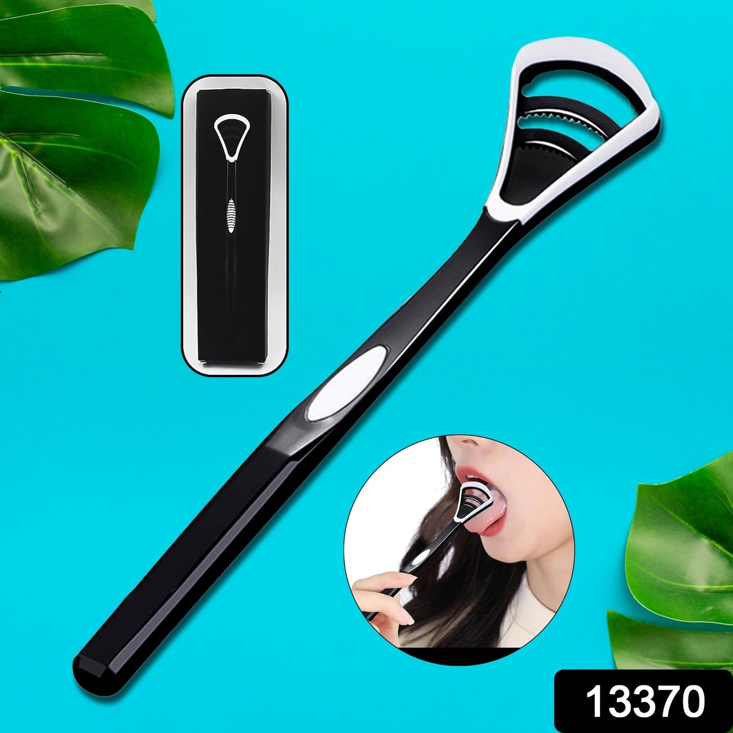 Plastic Dental Tongue Scraper Cleaner Brush (1 Pc) - Springkart 