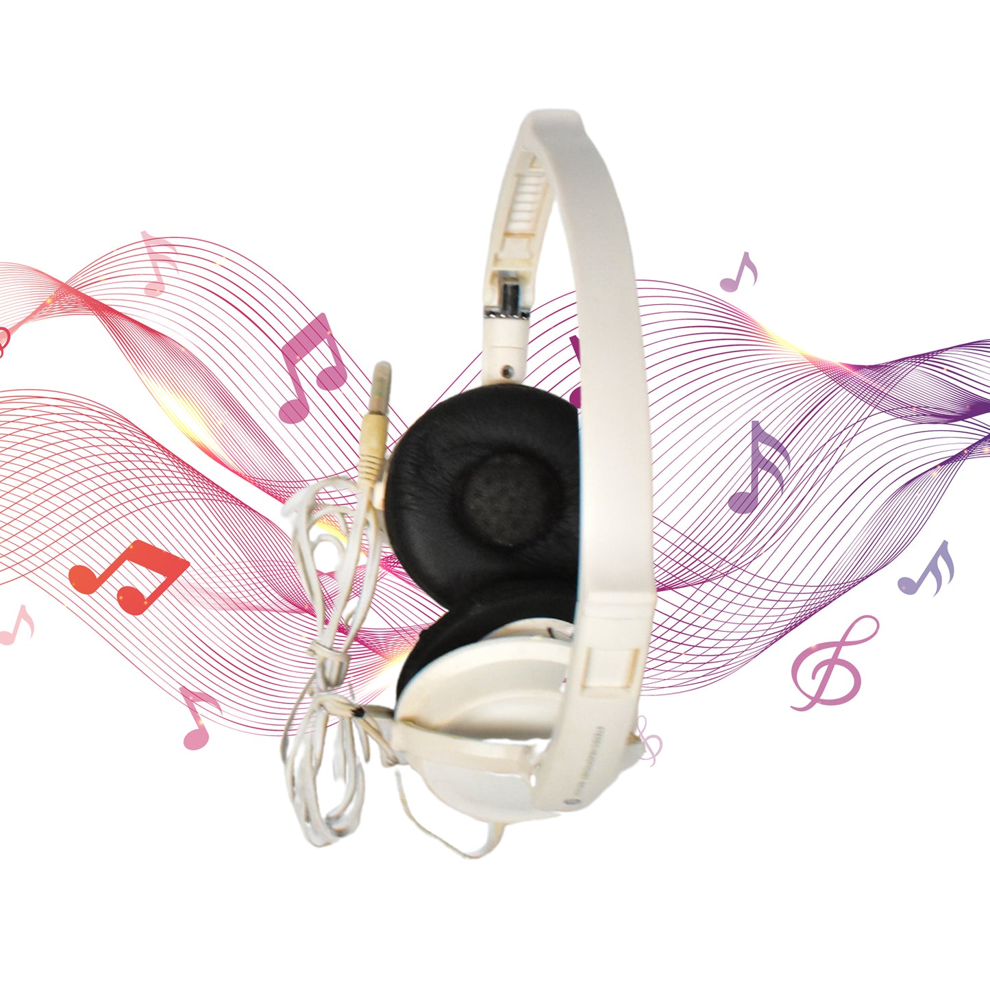6397 Fold Able Stereo Headphones For Mobiles Dj Style High-performance Headphones Wired Headphones With Mic On-ear Headphones (1pc) - Springkart 