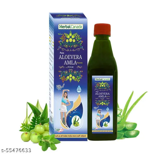 Herbal Canada Aloevera Amla | Boosts Immunity | Blood Purifier | Good for Digestion | 100% Natural-500ML-(pack of-2) - Springkart 