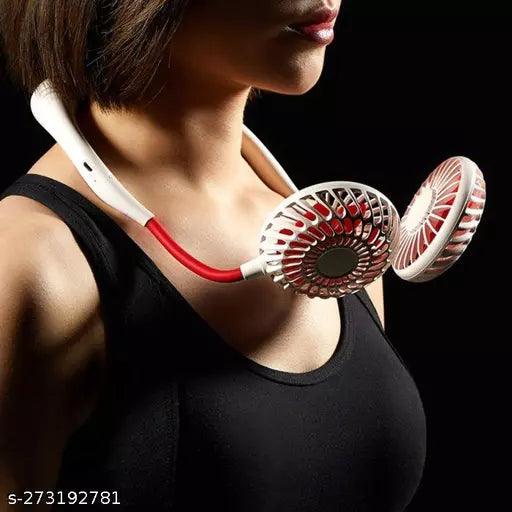 Hand Free Neck Fan, Rechargeable Mini USB Personal Fan with 360 Rotation - Springkart 