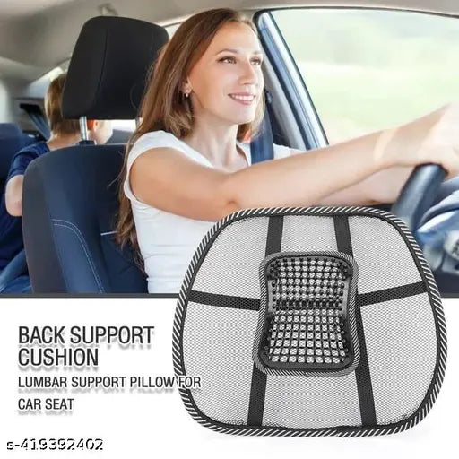 2 Air Flow Lumbar Support Cushion For Car Seat Or Chair Back Rest