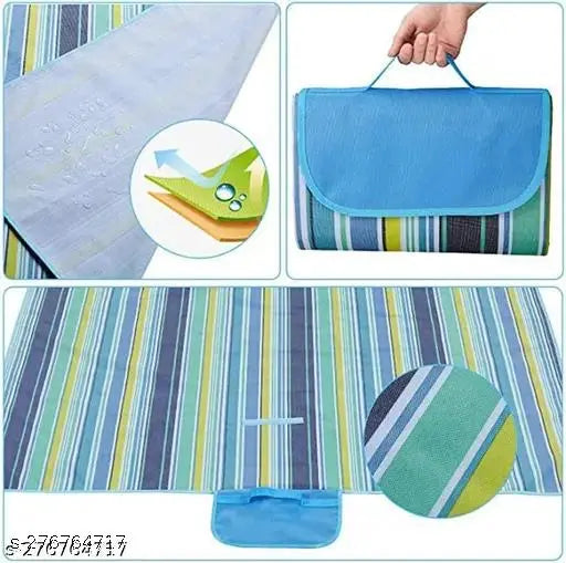 Krupasadhya Foldable and Portable Picnic Mat Water-Resistant Outdoor Rug, Multi-Purpose for Beach, Camping, Hiking, 150X180 cm(Multi Color & Design,pack of 1)