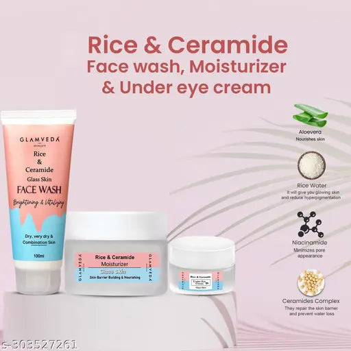 Korean Glass Skin Rice & Ceramide 7-Step Skincare Kit