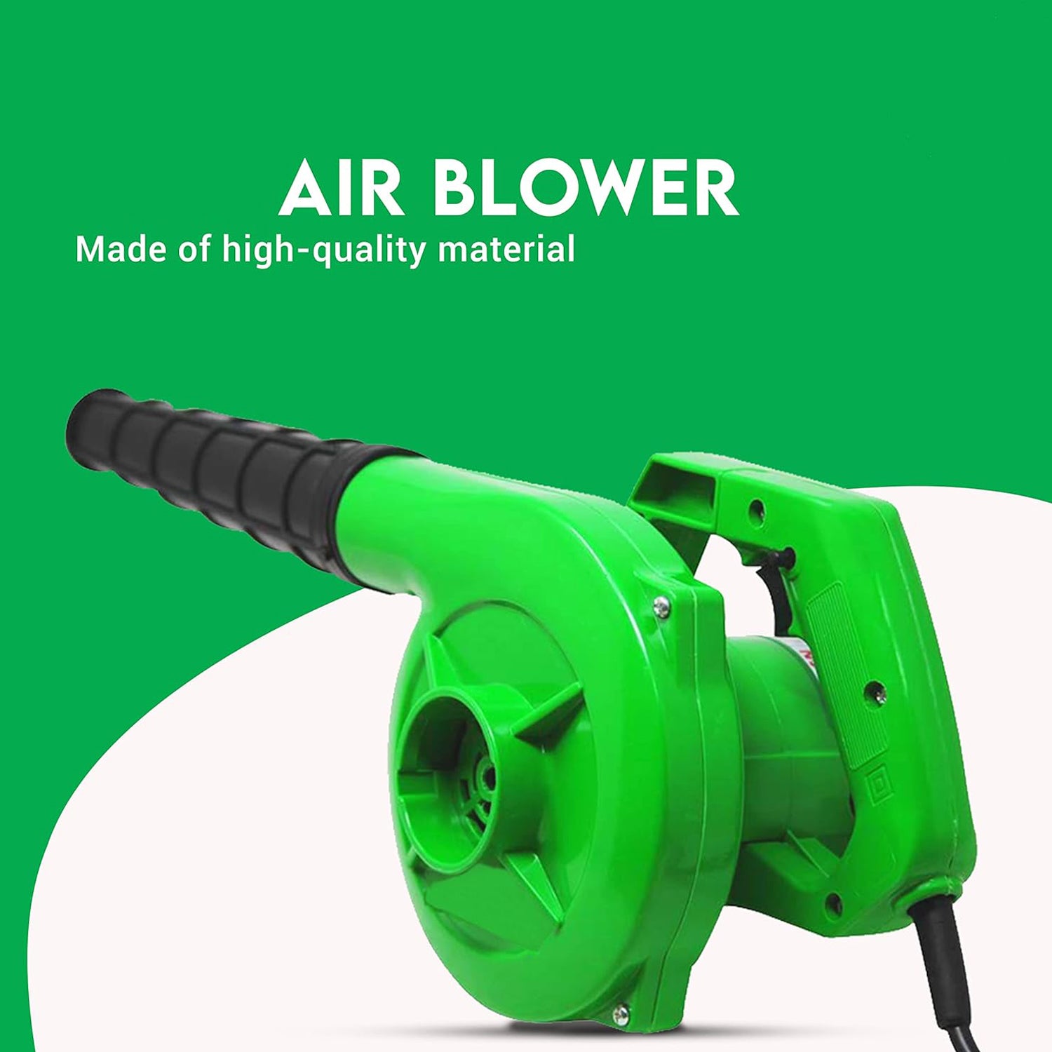 3158 650v Blower Portable Rifel Range Heavy Duty Air Blower Electric Air Blower For Homeofficecarpccomputer Dustgaragepatiogarden Leaftrash Cleaning (350w 2.3 M3min 13000 Rpm Green) - Springkart 