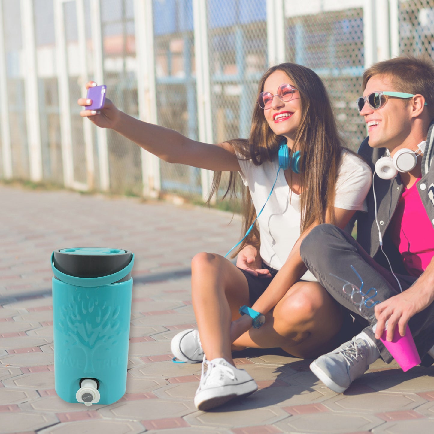 Insulated Plastic Water Rover Jug With A Sturdy Handle Water Jug Camper With Tap Plastic Insulated Water Water Storage Cool Water Storage For Home Travelling (3000 Ml) - Springkart 
