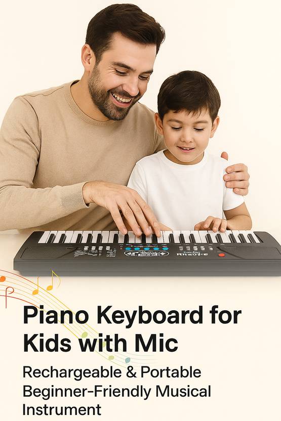 Flipclick Piano Keyboard Toy for Kids with Mic, Beginner Friendly Musical Instrument, Piano Digital Portable Keyboard  (37 Keys)