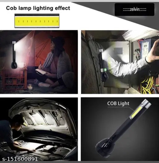 Rechargeable 175w Led Torch Light High Power Long Distance for Home(Torch Light Rechargeable)Search Light with 4 Modes with Hanging Rope,Pocket Emergency Torch Light for Long Distance, Camping & Daily Use (Black)