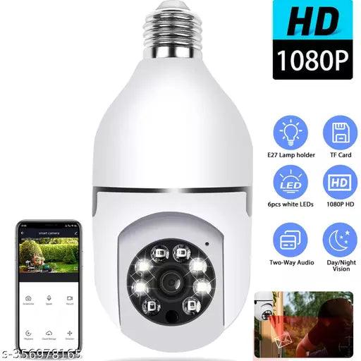 Wireless WiFi 360° 1080P Light Bulb PTZ IP Home Security Camera Night Vision - Springkart 