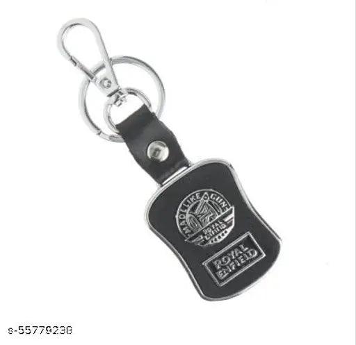 Alexus LEATHERITE BLACK Locking Key Chain - Springkart 