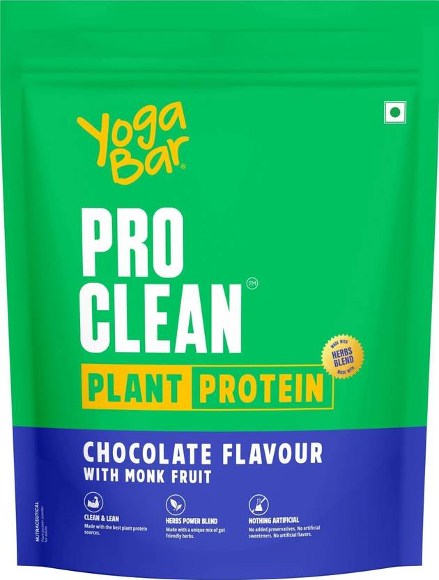 Yogabar Protien powder plant based Chocolate flavour 500g Plant-Based Protein (500 g, Chocolate)