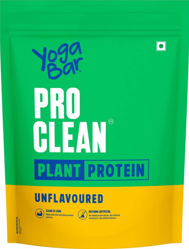 Yogabar Protien powder plant based unflavoured 500g Plant-Based Protein (500 g, Unflavoured)