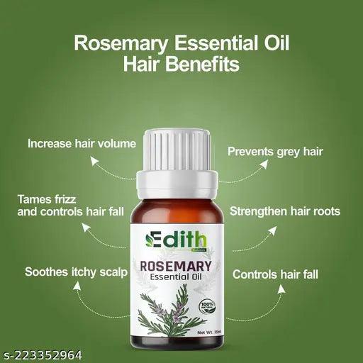 Rosemary Essential Oil - Pure & Natural, Therapeutic Grade for Hair Growth, Skin Care, - Springkart 