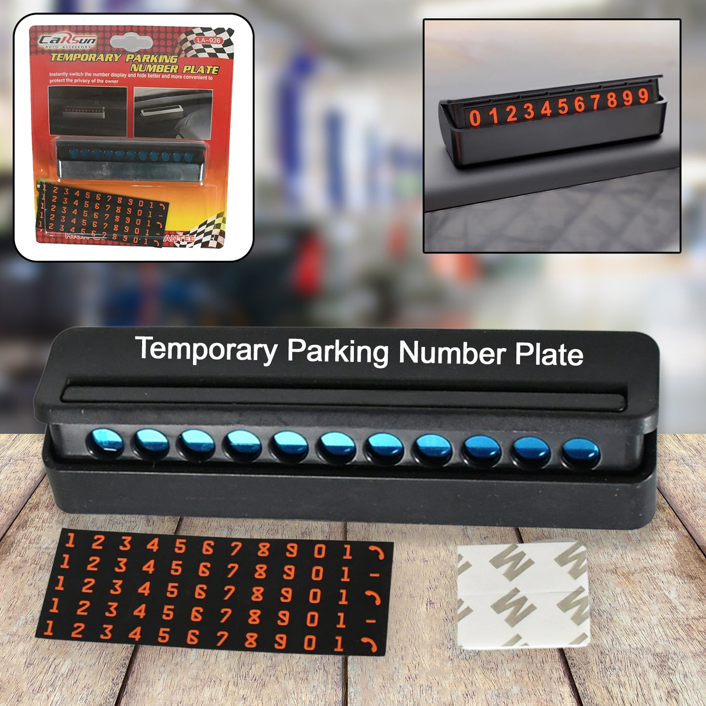 8750 Temporary Car Parking Mobile Number Display With Magnetic Numbers Stickerscar Parking Magnetic Mobiletelephone Number Plate (1pc) - Springkart 