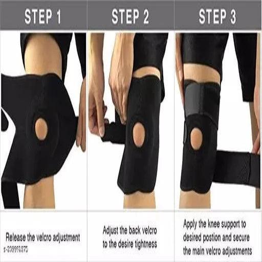 Knee Cap with Side Stabilizers & Patella Pads, Adjustable Compression Knee Support Braces for Knee Pain - Springkart 