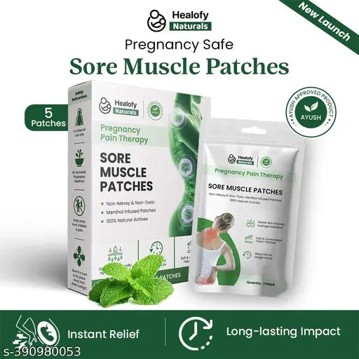 Healofy Naturals Sore muscle pain patch (pack of 1) Plaster & Patch  (5 Patches)