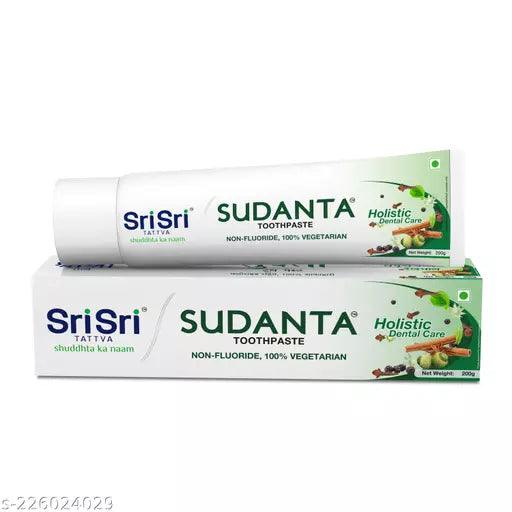 Sri Sri TATTVA Sudanta Toothpaste - Non - Fluoride - 100% Vegetarian, 200g (pack of 2) - Springkart 