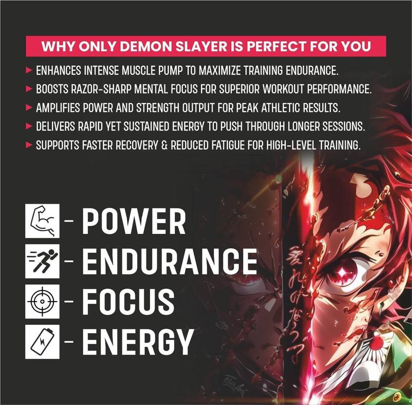 BIONIK NUTRITION Demon Slayer Pre-Workout | Extreme Energy, Pump & Focus, 2100mg Beta-Alanine Pre Workout (180 g, Sex on the Beach)